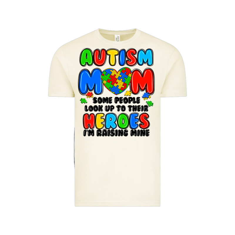 Autism Mom Some People Look Up To Their Heroes I'm Vintage Tee by JahusDesignShop | Teevron