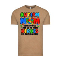 Vintage Coffee autism mom some people look up to their heroes i'm Vintage Tee - JahusDesignShop