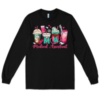 Black ma medical assistant coffee cups Long Sleeve Tee - MaliasSmallBusiness