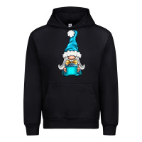 Black winter gnome with gift Urban Hoodie - BundleAndBundleShop