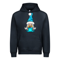 Navy winter gnome with gift Urban Hoodie - BundleAndBundleShop