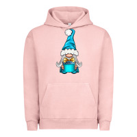 Pigment Salmon winter gnome with gift Urban Hoodie - BundleAndBundleShop