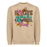 Mushroom boots and bling it's a cowgirl thing Heavyweight Sweatshirt - MaliasSmallBusiness