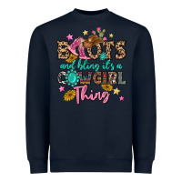 Navy boots and bling it's a cowgirl thing Heavyweight Sweatshirt - MaliasSmallBusiness