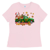 Bubblegum Pink santa fuel   cookies truck Ladies Tee - AdoDesignShop