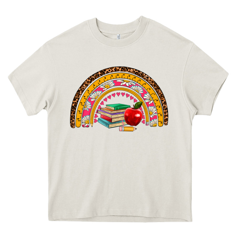 Back To School Rainbow Heavy Core Tee by AdoDesignShop | Teevron