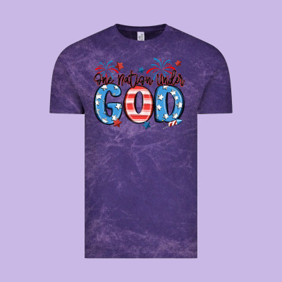 One Nation Under God Vintage Tee Designed By Maliassmallbusiness