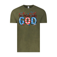 Vintage Olive one nation under god Vintage Tee - MaliasSmallBusiness