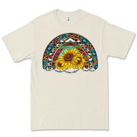 Bone western sunflowers aztec leopard serape  rainbows Premium Tee - AdoDesignShop