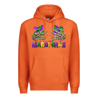 Carrot mardi gras skeleton hands Premium Hoodie - CowGirlArtShop