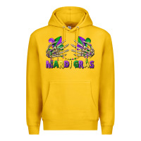 Lemon mardi gras skeleton hands Premium Hoodie - CowGirlArtShop