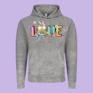 Love School Bus Vintage Hoodie Designed By Maliassmallbusiness