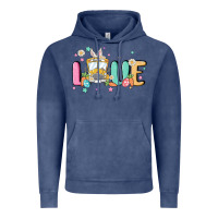 Vintage Denim love school bus Vintage Hoodie - MaliasSmallBusiness