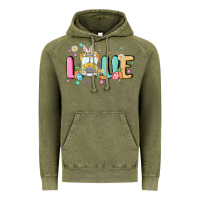 Vintage Olive love school bus Vintage Hoodie - MaliasSmallBusiness