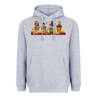 Heather Grey wizards coffee cups Heavyweight Hoodie - TumblerDesignByShophia