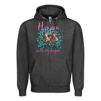 Charcoal Heather Hangin With My Heifers Zipper Hoodie - Bettercallsaul