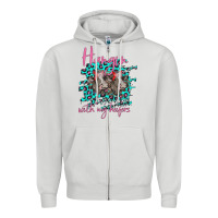Dove Grey Hangin With My Heifers Zipper Hoodie - Bettercallsaul