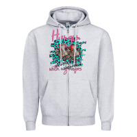 Heather Grey Hangin With My Heifers Zipper Hoodie - Bettercallsaul