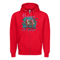 Red Hangin With My Heifers Zipper Hoodie - Bettercallsaul