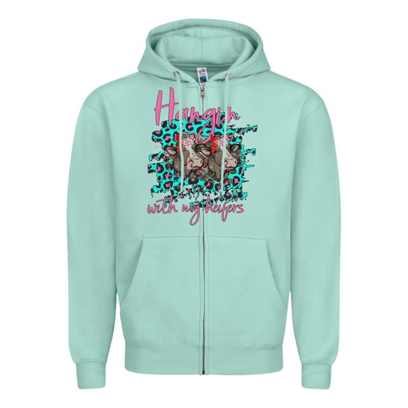 Hangin With My Heifers Zipper Hoodie by Bettercallsaul | Teevron