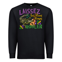 Black laissez les bons temps rouler Premium Sweatshirt - CowGirlArtShop