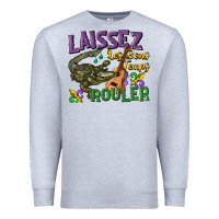 Heather Grey laissez les bons temps rouler Premium Sweatshirt - CowGirlArtShop