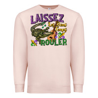 Pale Pink laissez les bons temps rouler Premium Sweatshirt - CowGirlArtShop