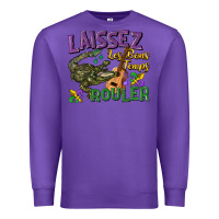 Purple laissez les bons temps rouler Premium Sweatshirt - CowGirlArtShop