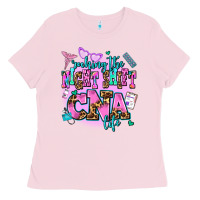 Bubblegum Pink rocking the night shift cna life Ladies Tee - AdoDesignShop