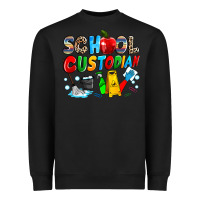 Black school custodian Heavyweight Sweatshirt - NancyCooperArtShop
