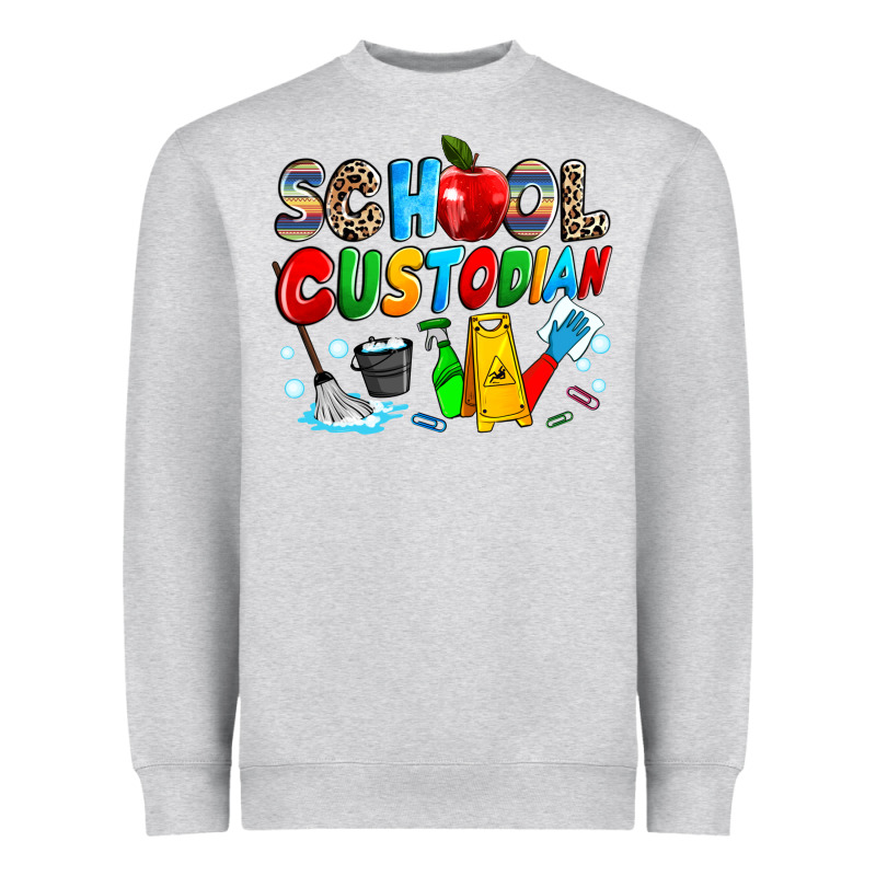 School Custodian Heavyweight Sweatshirt by NancyCooperArtShop | Teevron