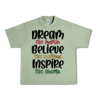 Oil Green dream like martin believe like thurgood inspire li Urban Heavy Tee - MaliasSmallBusiness
