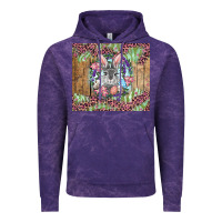Cloud Purple Easter bunny with floral wreath and leopard Vintage Hoodie - RanaPortraitStore