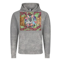 Cloud Rock Easter bunny with floral wreath and leopard Vintage Hoodie - RanaPortraitStore