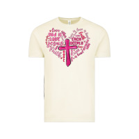 Vintage Arctic jesus is love heart cross valentines day Vintage Tee - MaliasSmallBusiness