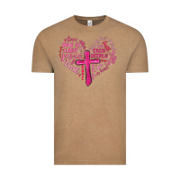Vintage Coffee jesus is love heart cross valentines day Vintage Tee - MaliasSmallBusiness