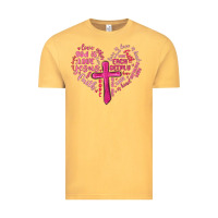 Jesus Is Love Heart Cross Valentines Day Vintage Tee | Teevron