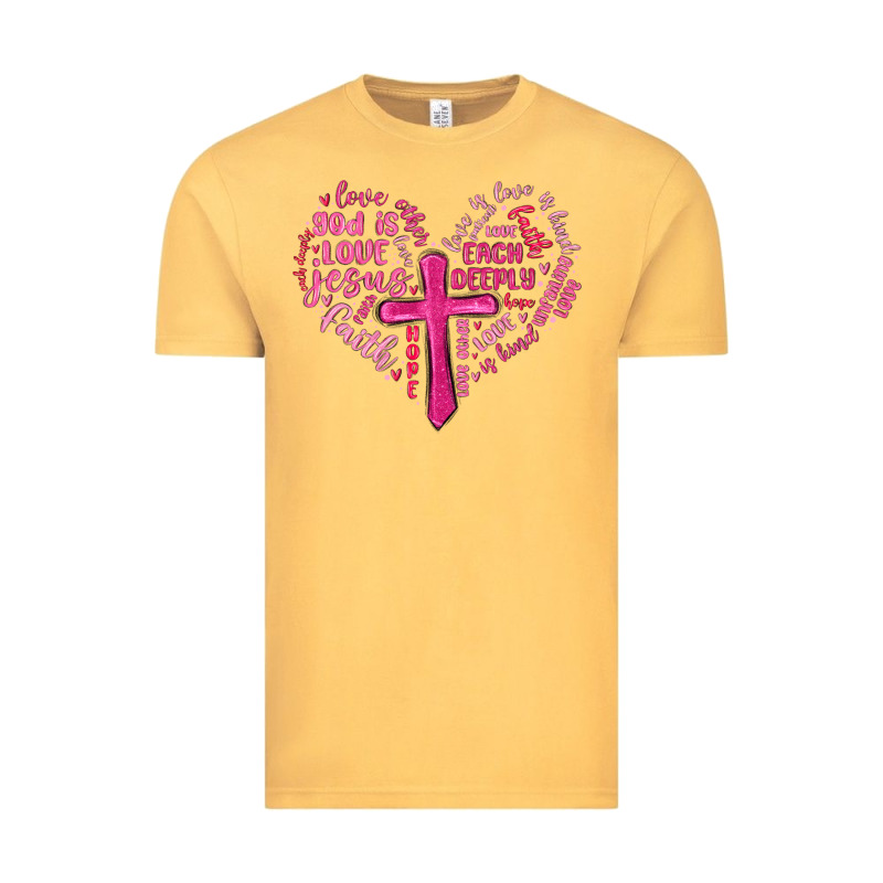Jesus Is Love Heart Cross Valentines Day Vintage Tee by MaliasSmallBusiness | Teevron