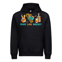 Black Peace Love Whiskey Urban Hoodie - BundleAndBundleShop