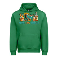 Emerald Peace Love Whiskey Urban Hoodie - BundleAndBundleShop