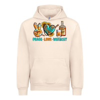 Sandshell Peace Love Whiskey Urban Hoodie - BundleAndBundleShop