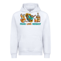 White Peace Love Whiskey Urban Hoodie - BundleAndBundleShop