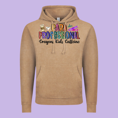 Paraprofessional Vintage Hoodie Designed By Maliassmallbusiness