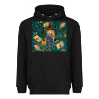 Black wizard boy with mouse Heavyweight Hoodie - TumblerDesignByShophia