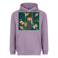 Lavender wizard boy with mouse Heavyweight Hoodie - TumblerDesignByShophia