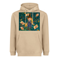 Mushroom wizard boy with mouse Heavyweight Hoodie - TumblerDesignByShophia