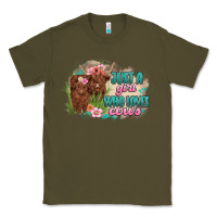 Army Green just a girl who loves cows Classic Tee - MaliasSmallBusiness