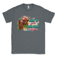 Charcoal Heather just a girl who loves cows Classic Tee - MaliasSmallBusiness