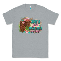 Heather Grey just a girl who loves cows Classic Tee - MaliasSmallBusiness