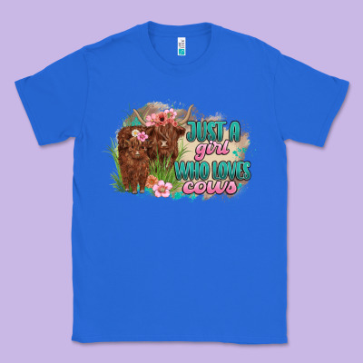 Just A Girl Who Loves Cows Classic Tee Designed By Maliassmallbusiness